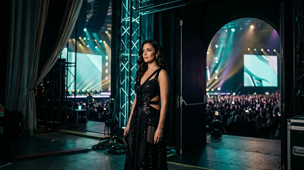 Music awards stage representing Anitta's upcoming 2026 Latin GRAMMY appearance