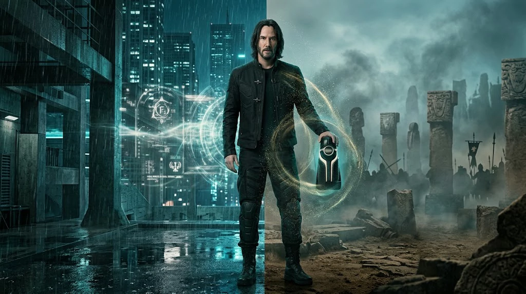 Conceptual comparison between BRZRKR and John Wick action worlds