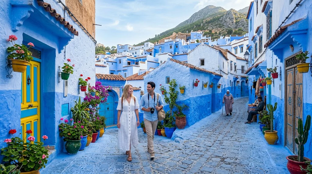 Morocco travel journey showing mountains desert medina and Atlantic coast