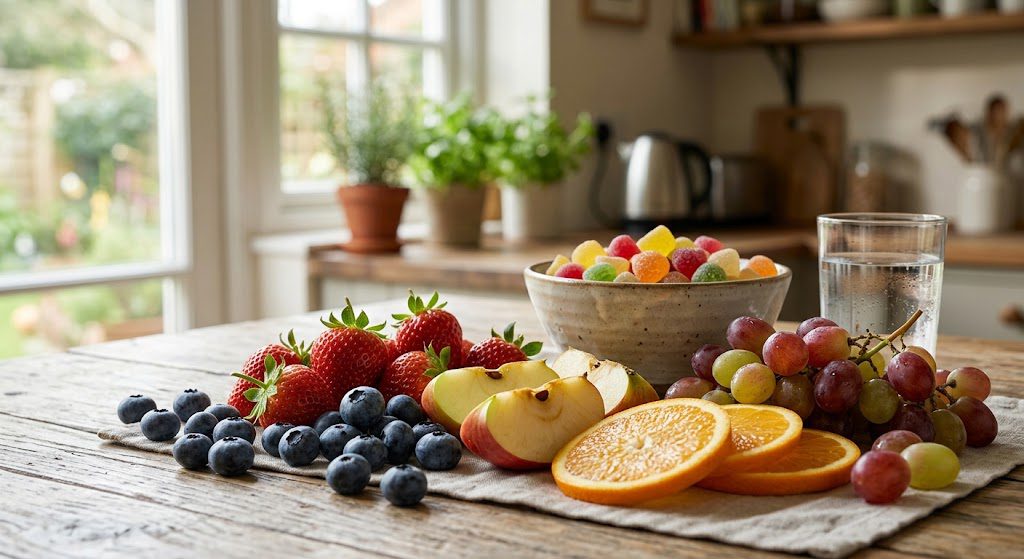 Fresh fruit as an alternative to candy