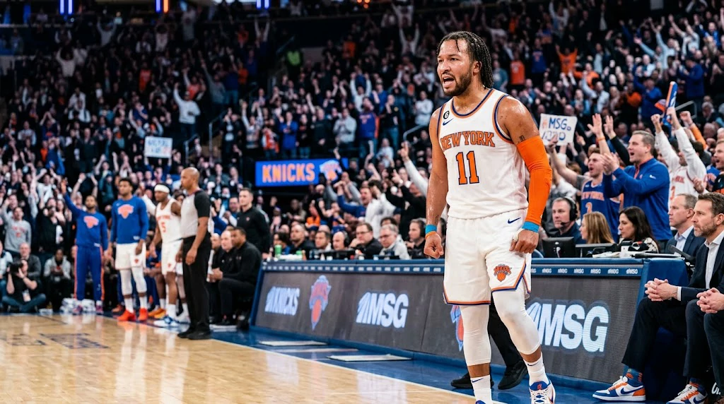 Jalen Brunson during a New York Knicks NBA game