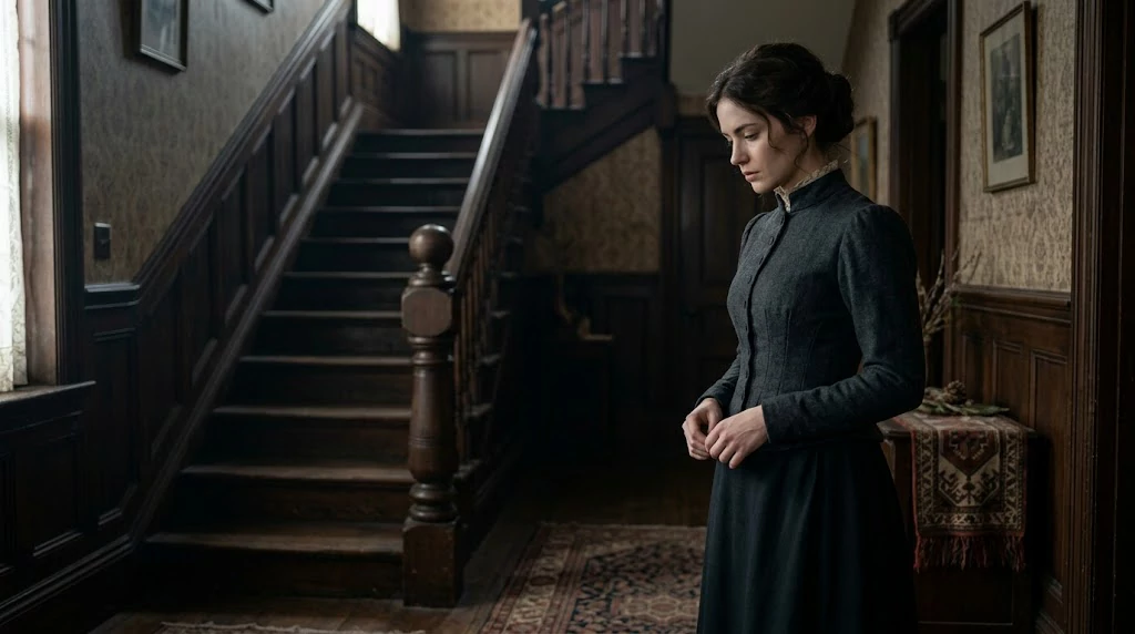 Victorian-era inspired scene representing the Lizzie Borden story