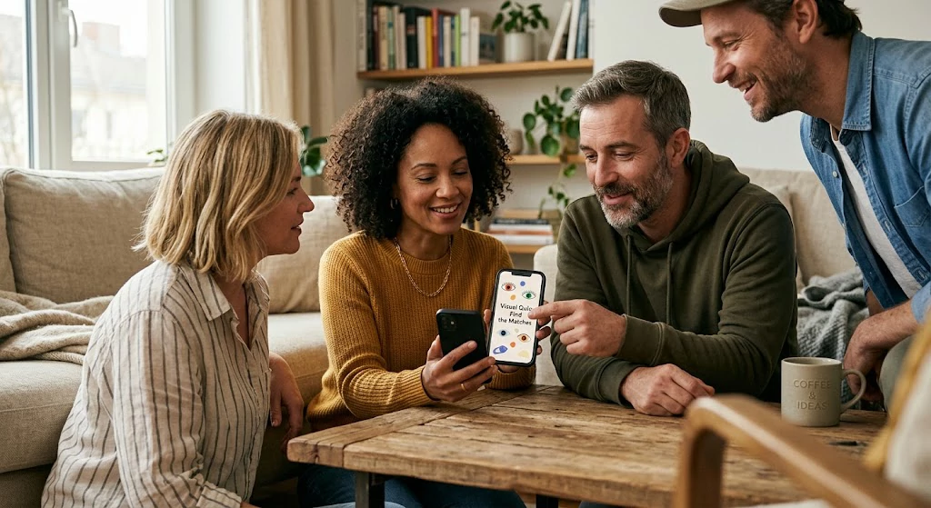 People sharing a personality quiz trend online