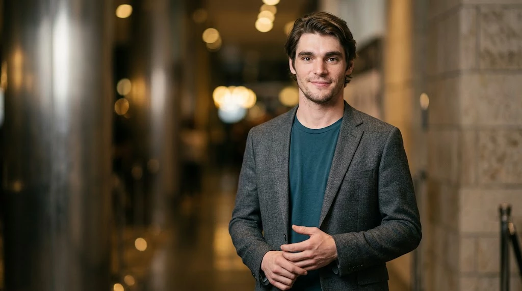 Respectful editorial portrait remembering Breaking Bad actor RJ Mitte and his entertainment legacy